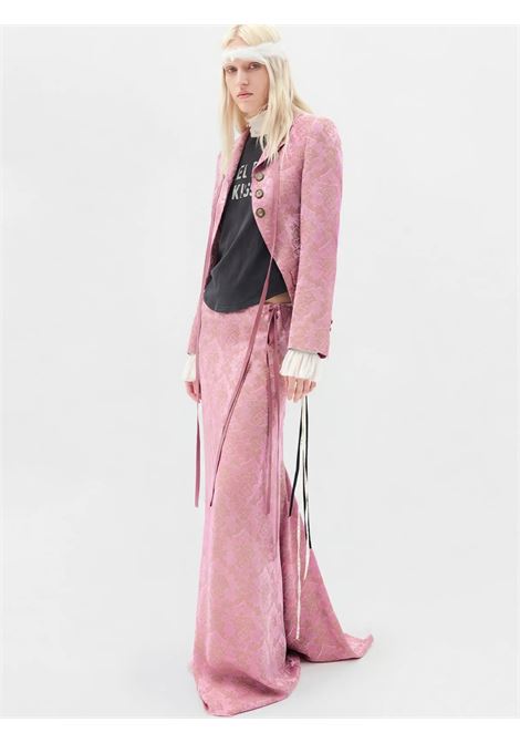 t-shirt floor micro donna nera ANN DEMEULEMEESTER | B0013923 FA740098